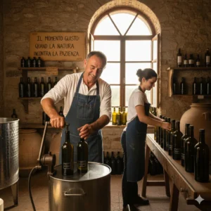 imbottigliare olio d'oliva